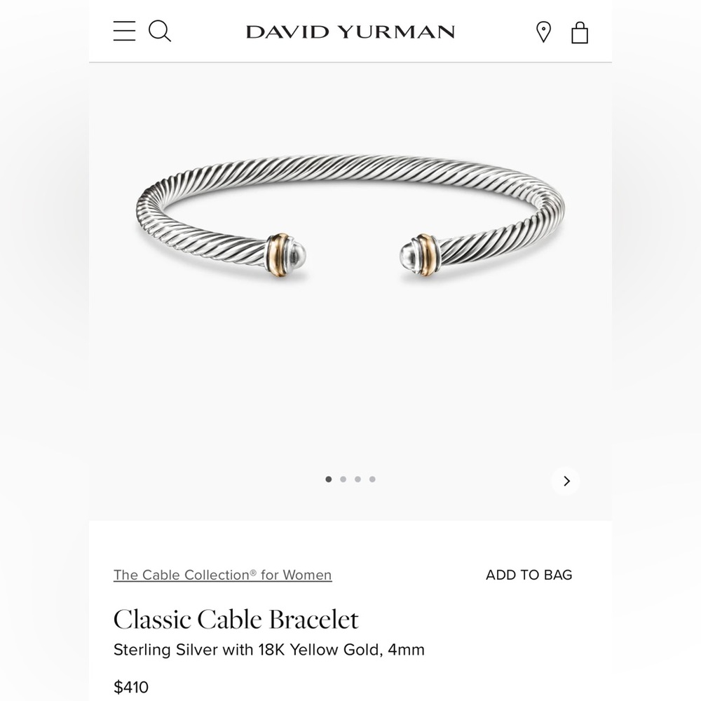 David Yurman Classic Cable Bracelet